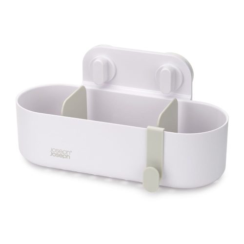 Fehér öntapadós műanyag fürdőszobai polc Duo – Joseph Joseph