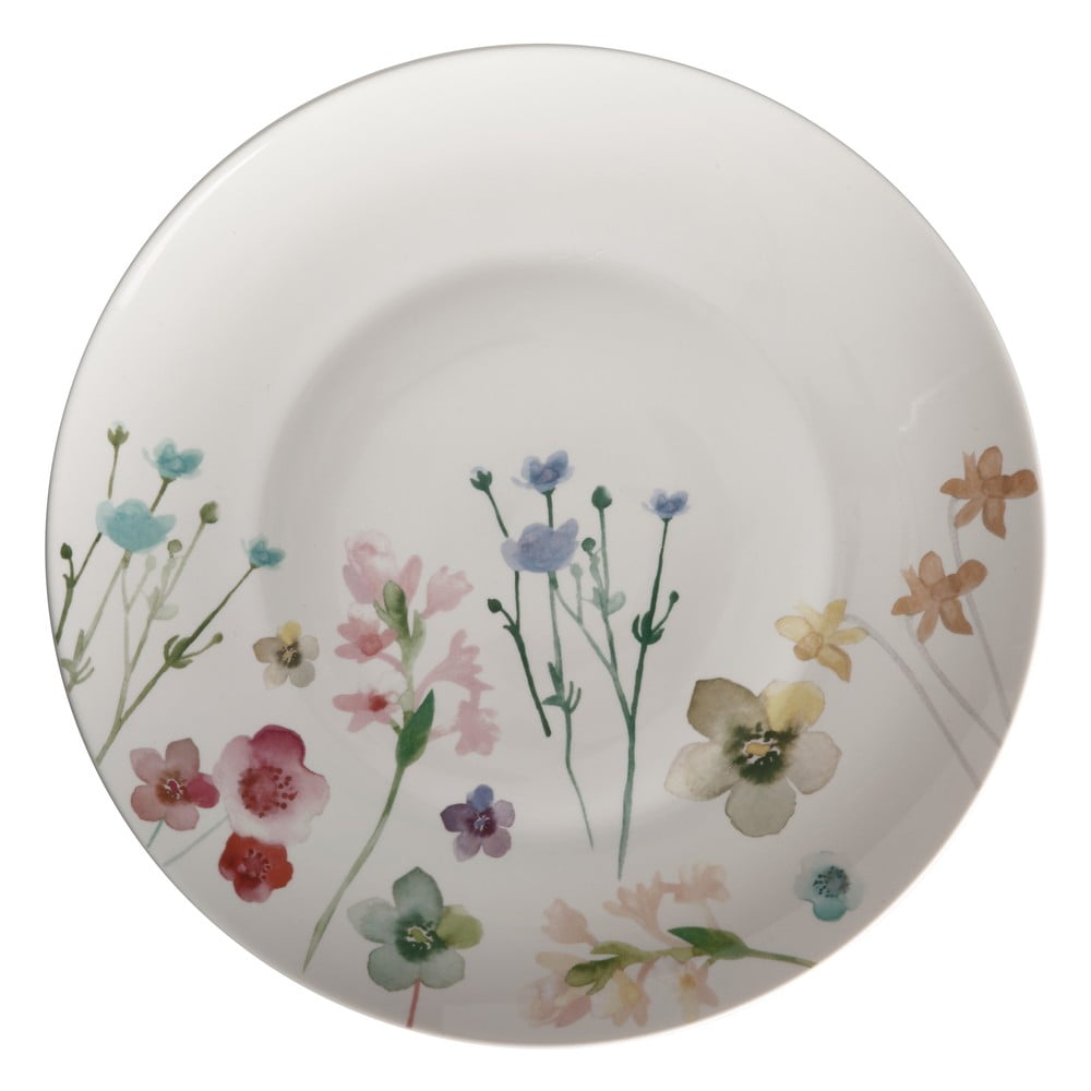 Fehér porcelán tányér készlet 6 db-os ø 27