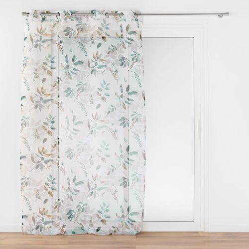 Fehér-zöld fényáteresztő függöny 140x240 cm Dilaris – douceur d'intérieur