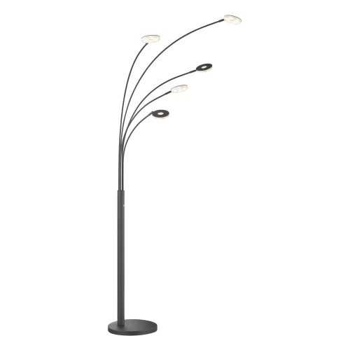 Fekete LED dimmelhető állólámpa (magasság 225 cm) Dent – Fischer & Honsel