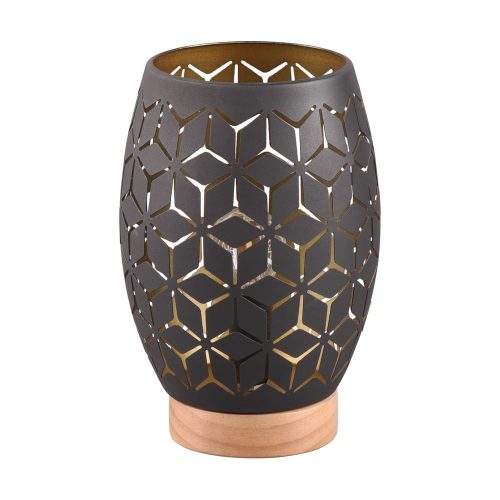 Fekete asztali lámpa (magasság 21 cm) Bidar – Trio