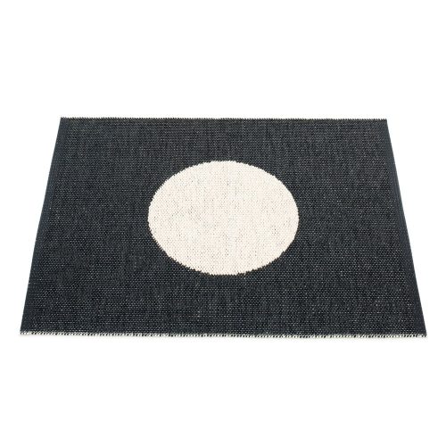 Fekete-fehér kültéri-beltéri szőnyeg 70x90 cm Vera Black – Pappelina