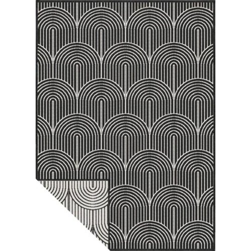 Fekete-fehér kültéri szőnyeg 160x230 cm Pangli Black – Hanse Home