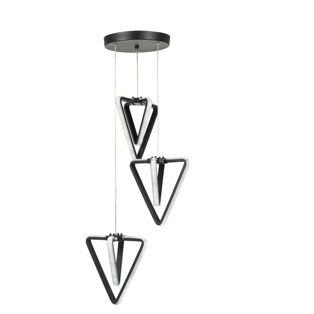 Fekete fém LED függőlámpa ø 20 cm Baris – Squid Lighting