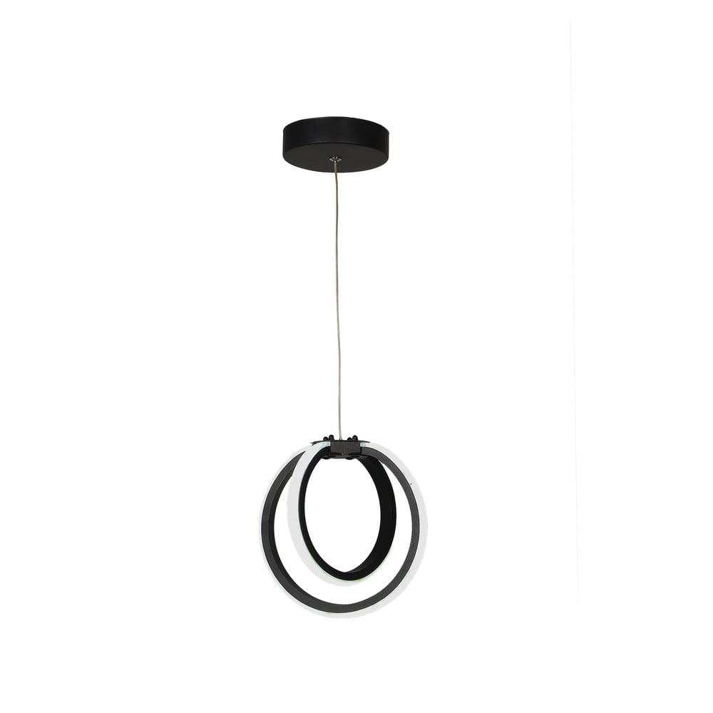 Fekete fém LED függőlámpa ø 25 cm Sezen – Squid Lighting