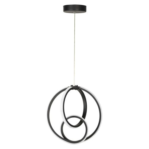 Fekete fém LED függőlámpa ø 28