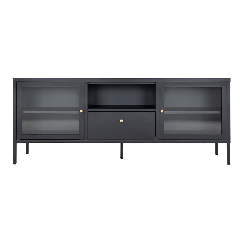 Fekete fém TV-állvány 150x60x35 cm Dalby – House Nordic