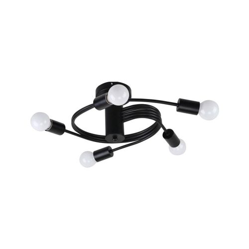 Fekete fém mennyezeti lámpa Filetta – Candellux Lighting