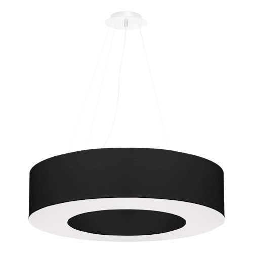 Fekete függőlámpa textil búrával ø 70 cm Galata – Nice Lamps