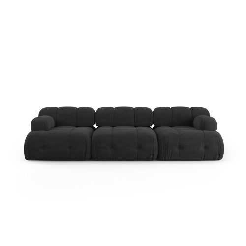 Fekete kanapé 288 cm Ferento – Cosmopolitan Design