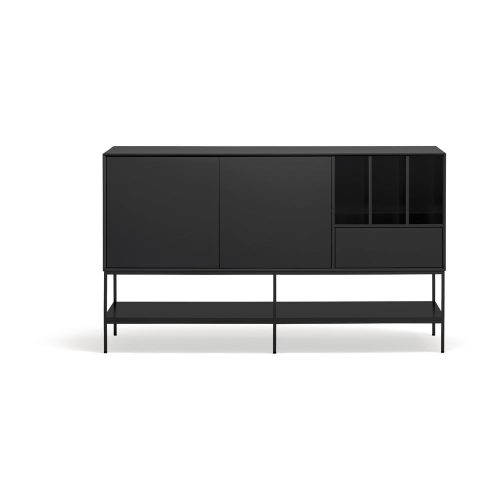 Fekete komód 166x98x45 cm Platt – Teulat