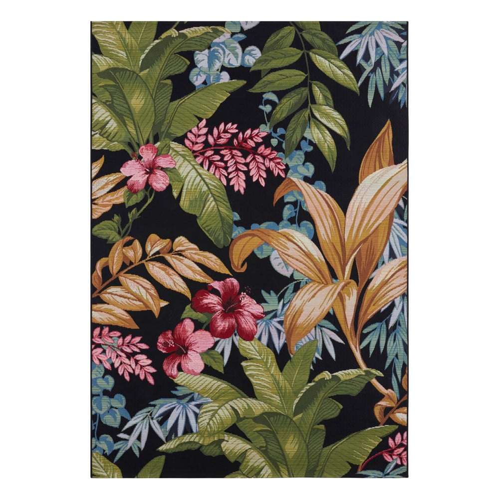 Fekete kültéri szőnyeg 80x165 cm Flair – Hanse Home
