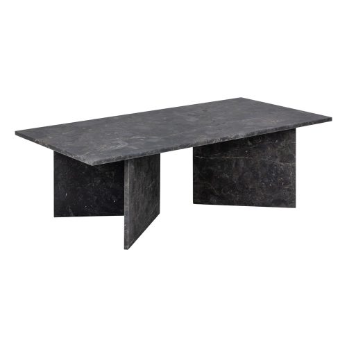 Fekete márvány dohányzóasztal 70x140 cm Vega – Actona