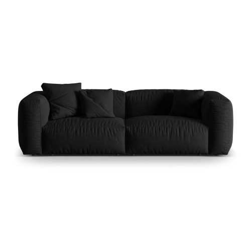 Fekete moduláris kanapé 240 cm Martina – Micadoni Home