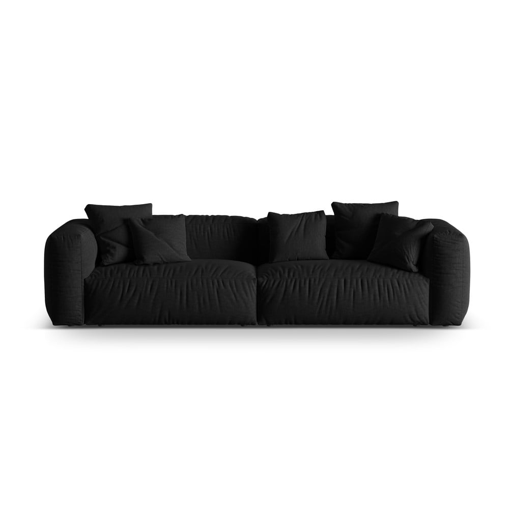 Fekete moduláris kanapé 320 cm Martina – Micadoni Home