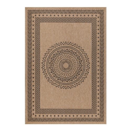 Fekete-natúr színű kültéri szőnyeg 120x170 cm Dhaka – Ayyildiz Carpets