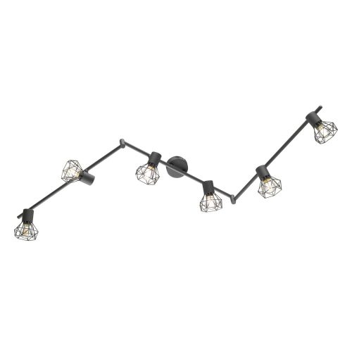 Fekete spotlámpa 8x148 cm Ran – Fischer & Honsel