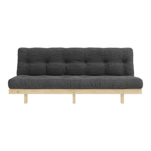 Feketés antracitszürke kordbársony kanapé 200 cm Lean – Karup Design