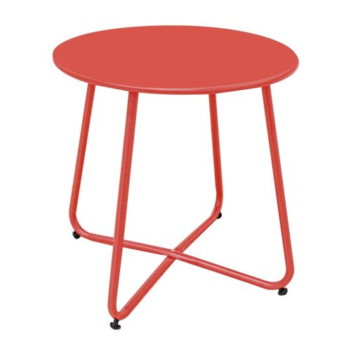 Fém kerek kerti tárolóasztal ø 45 cm Luna – LDK Garden