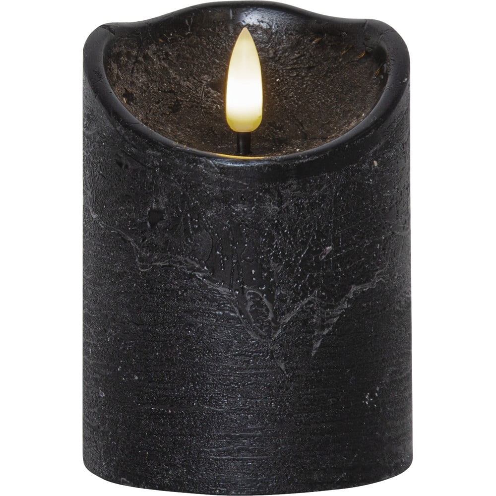 Flamme Rustic fekete LED viaszgyertya