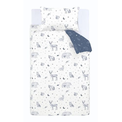 Flanel gyerek ágyneműhuzat babaágyhoz 120x150 cm Starlight Animals – Bianca