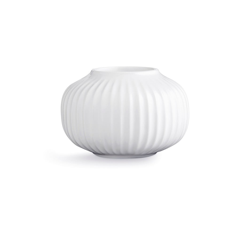 Hammershoi fehér porcelán mécsestartó
