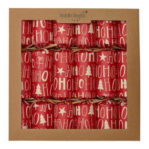 Karácsonyi cracker szett 6 db-os Ho Ho Ho – Robin Reed