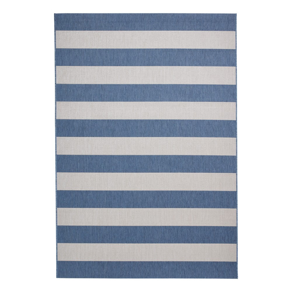 Kék-bézs kültéri szőnyeg 200x290 cm Santa Monica – Think Rugs