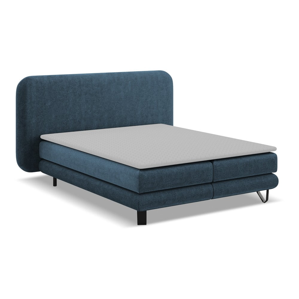 Kék boxspring ágy 180x200 cm Ilima – Makamii