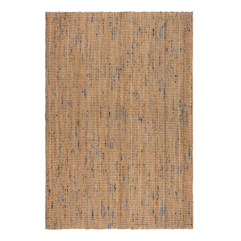 Kék-natúr színű kézi szövésű juta szőnyeg 160x230 cm Jute Boucle Blue – Flair Rugs