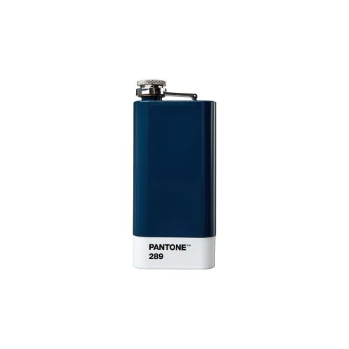 Kék rozsdamentes acél laposüveg 150 ml Dark Blue 289 – Pantone