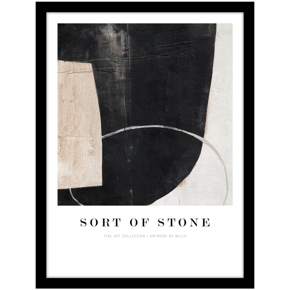 Kép 32x42 cm Sort Of Stone   – Malerifabrikken