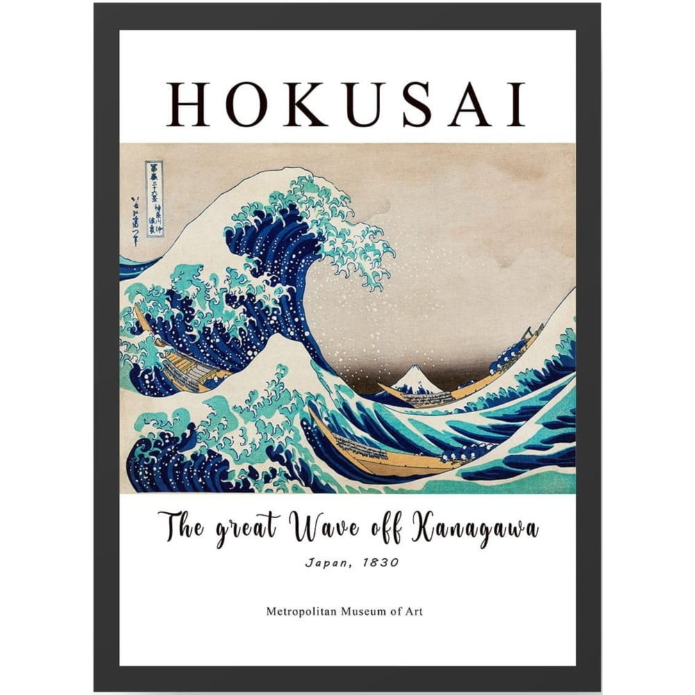 Kép 35x45 cm Hokusai – Wallity