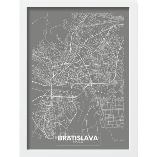 Kép 40x55 cm Bratislava – Wallity
