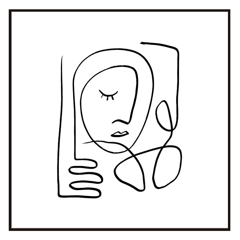 Kép 50x50 cm Linear Face – Styler