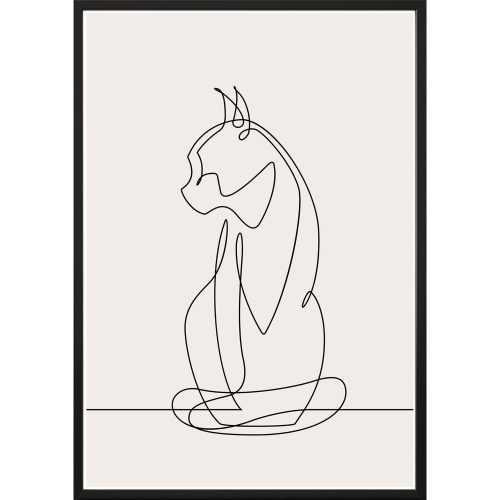 Kép 70x50 cm Sketchline Cat – DecoKing