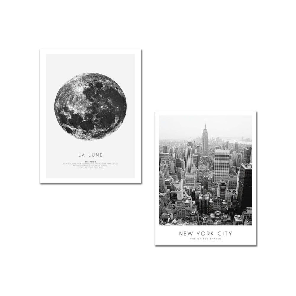 Kép szett 2 db-os 30x40 cm New York City – Wallity