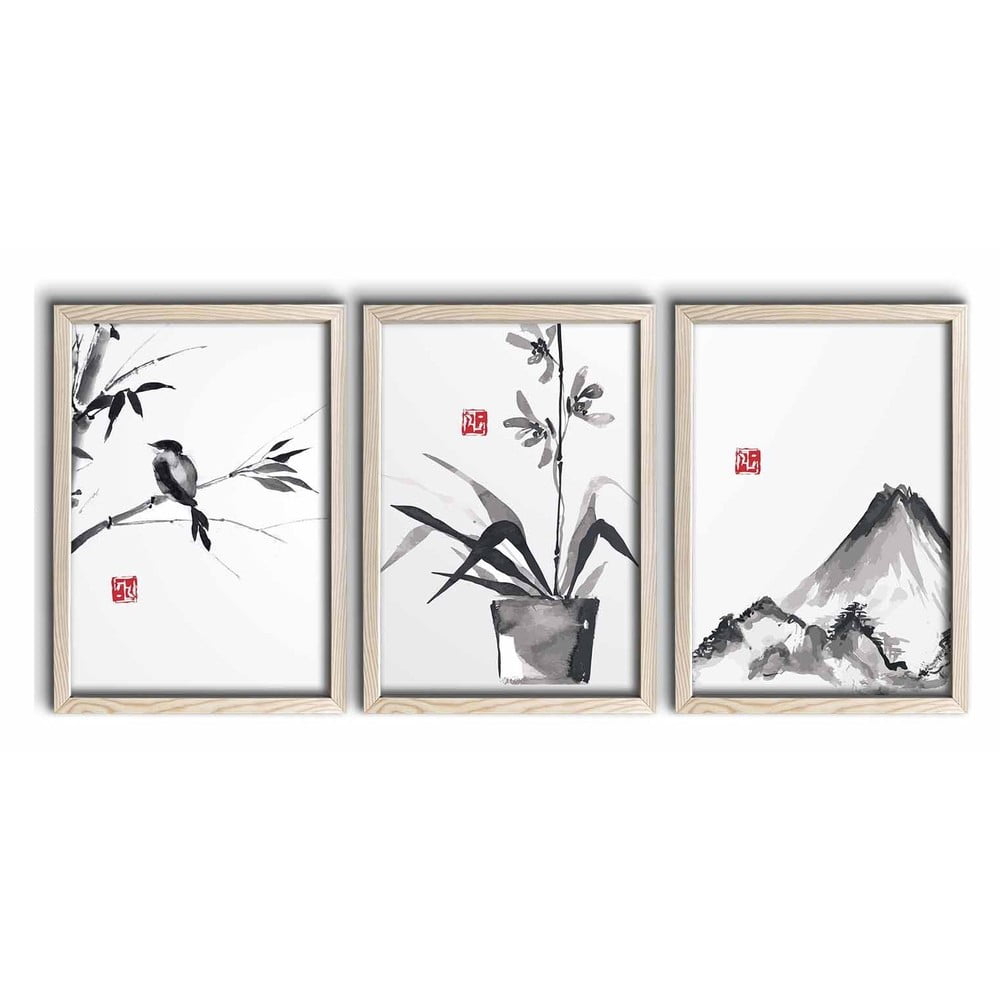 Kép szett 3 db-os 38x53 cm – Wallity