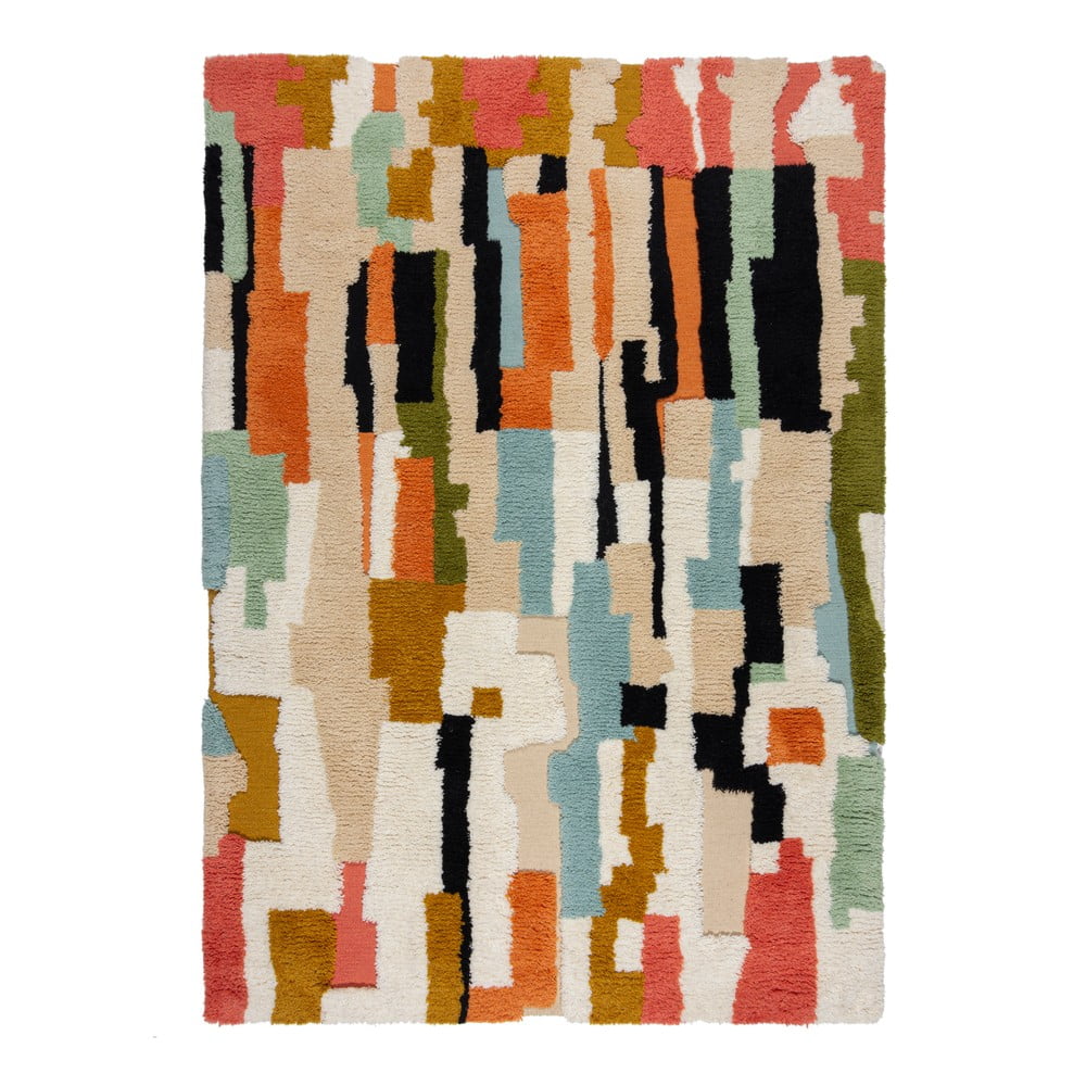 Kézi szövésű gyapjú szőnyeg 200x290 cm Zagora Geo Shaggy – Flair Rugs