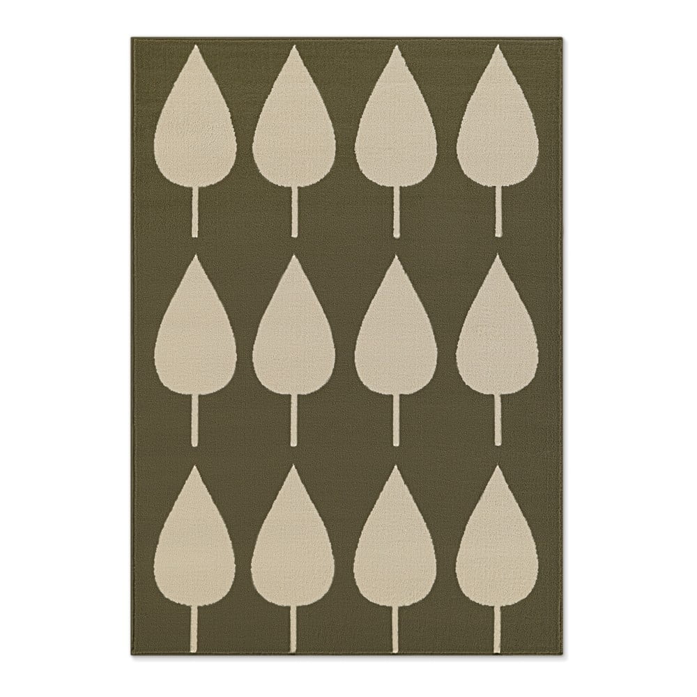 Khaki gyerek szőnyeg 120x170 cm Lovely Leaves – Hanse Home