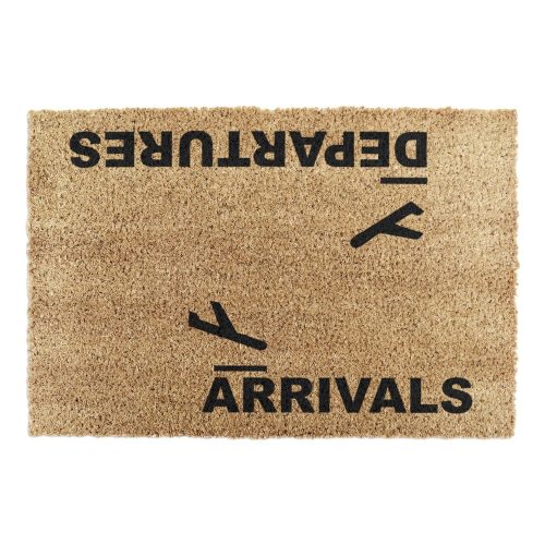 Kókuszrost lábtörlő 40x60 cm Arrivals and Departures – Artsy Doormats