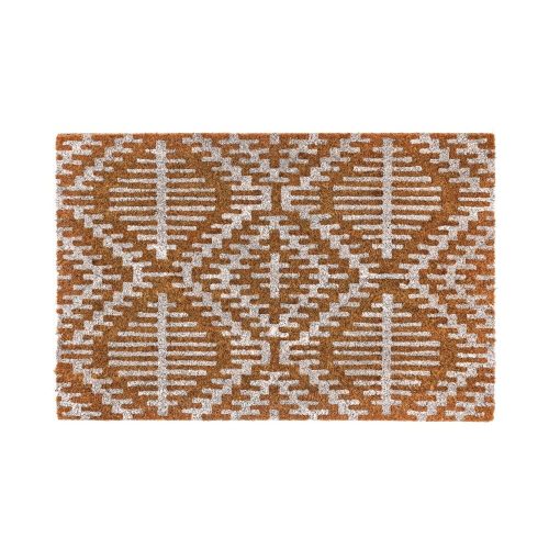 Kókuszrost lábtörlő 60x40 cm Boho White – Casa Selección