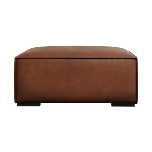 Konyakbarna bőr lábtartó Madame – Windsor & Co Sofas