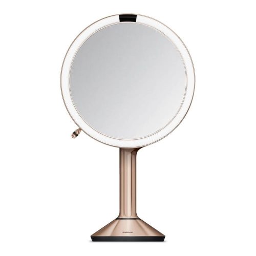 Kozmetikai tükör világítással-nagyítós (ötszörös) ø 20 cm Sensor Trio – simplehuman