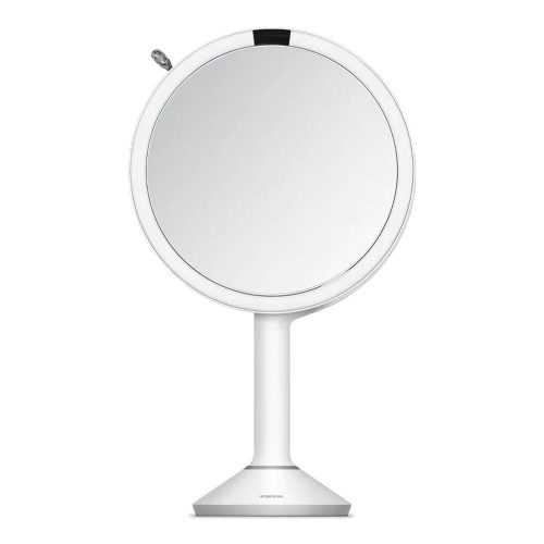 Kozmetikai tükör világítással-nagyítós (ötszörös) ø 20 cm Sensor Trio – simplehuman