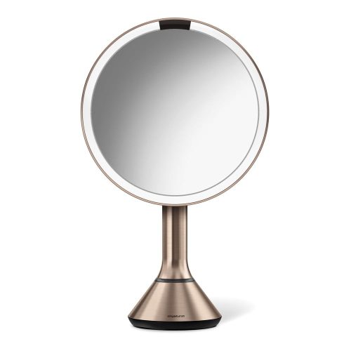 Kozmetikai tükör világítással-nagyítós (ötszörös) ø 20 cm Sensor – simplehuman