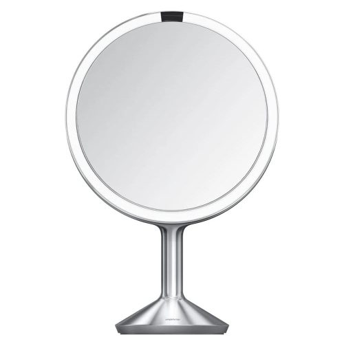Kozmetikai tükör világítással-nagyítós (ötszörös) ø 25 cm Sensor Trio Max – simplehuman