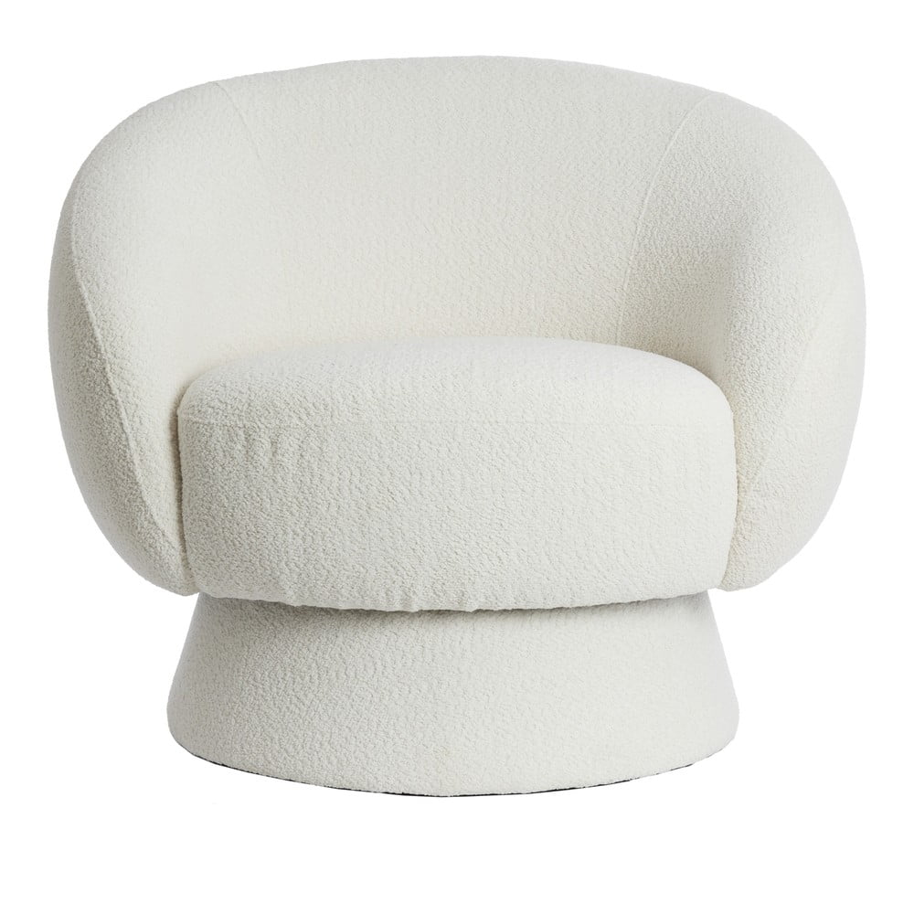Krémszínű buklé fotel Avoria – Light & Living