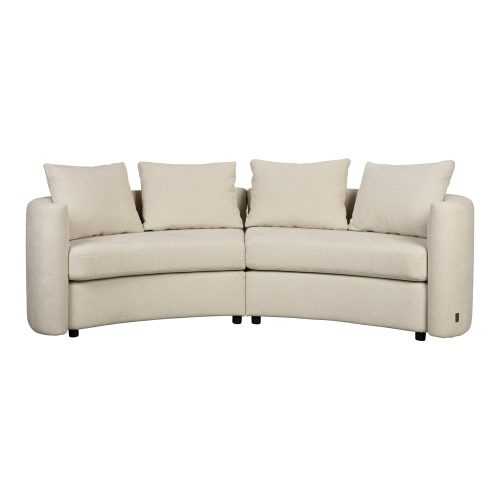 Krémszínű kanapé 228 cm Fernon – Dutchbone