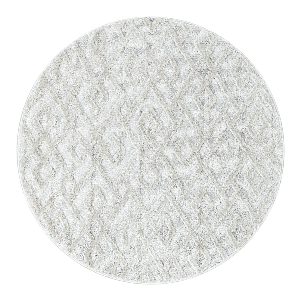 Krémszínű kerek szőnyeg ø 120 cm Pisa – Ayyildiz Carpets